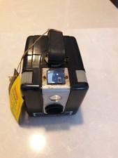 Collectible Antique Vintage Kodak Brownie Hawkeye Camera Flash Model with tag.