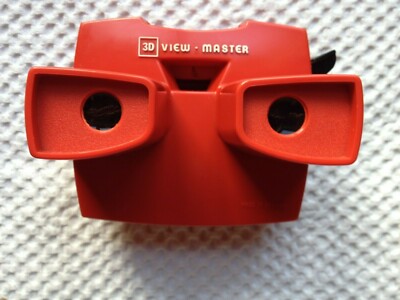 Vintage 3D View Master Viewer Model J Red Made in Belgium UK