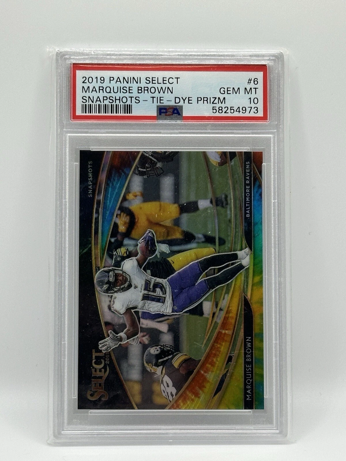 Marquise Brown Panini Select Snapshots #6 Tie-Dye Prizm