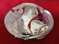 VINTAGE CHARMANT 2 PINK CRANES WOMAN BELT BUCKLE