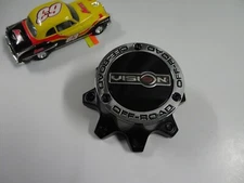New VISION OFF-ROAD Black/Chrome Custom Wheel Center Cap # C394PLMB-8V