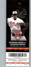 Cleveland Indians vs Baltimore Orioles 5/24/2014 Full Ticket - Brooks Robinson