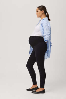 Leggins Maternity Termico Nero Ysabel Mora 70167 cotone caldo