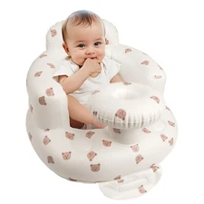 Inflatable Baby Chair with Tray for Babies 3 Months & Up, Blow up Baby Seat with