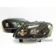 Rhd Led Drl Projector Head Lights Black For Vw Touran 2003 2004 2005 2006 Caddy