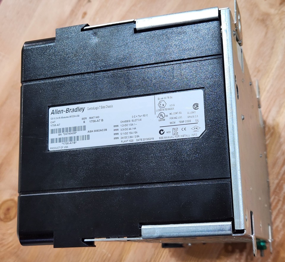 1756-A7-B Allen-Bradley 7 Slot I/O Rack Chassis | eBay