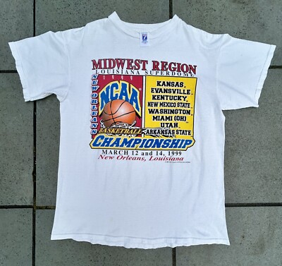 VINTAGE VTG NCAA 1999 TOURNAMENT MARCH MADNESS COLLEGE SHIRT SIZE