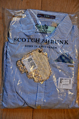 NEUES (!) Scotch Shrunk Jungen Hend, Gr. 110 116, NP 60,-, blau/gestreift