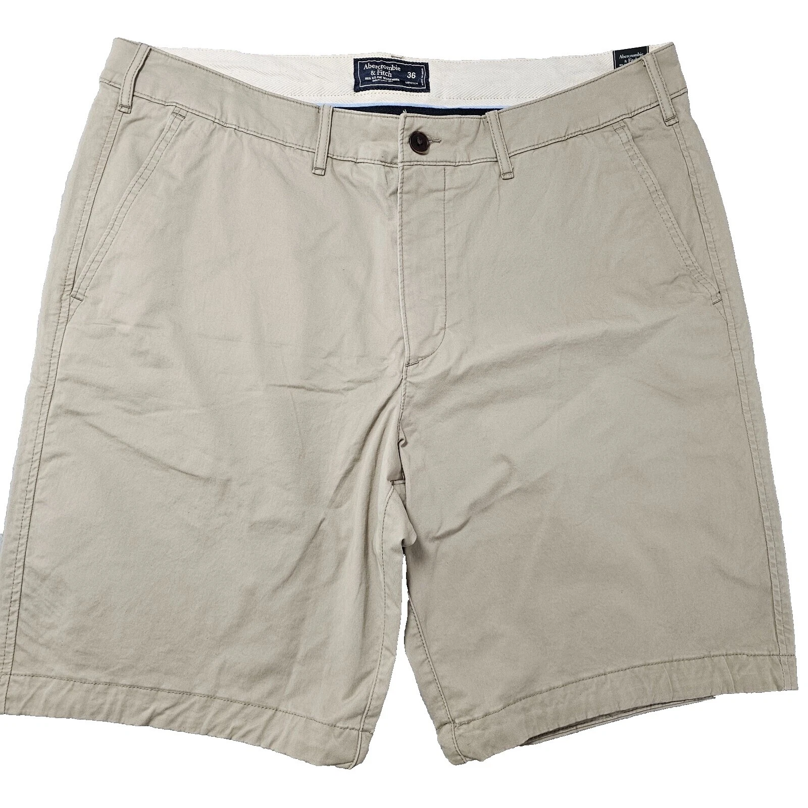 Мужские шорты Abercrombie & Fitch хлопок однотонные