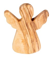 Schutzengel Olivenholz H6cm Glücksbringer Handschmeichler Engel Figur Geschenk