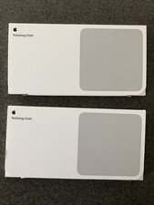 2 APPLE POLISHING CLOTHs MM6F3AM/A PAIR, SET OF 2, GENUINE, OEM, NEW BEST OFFER