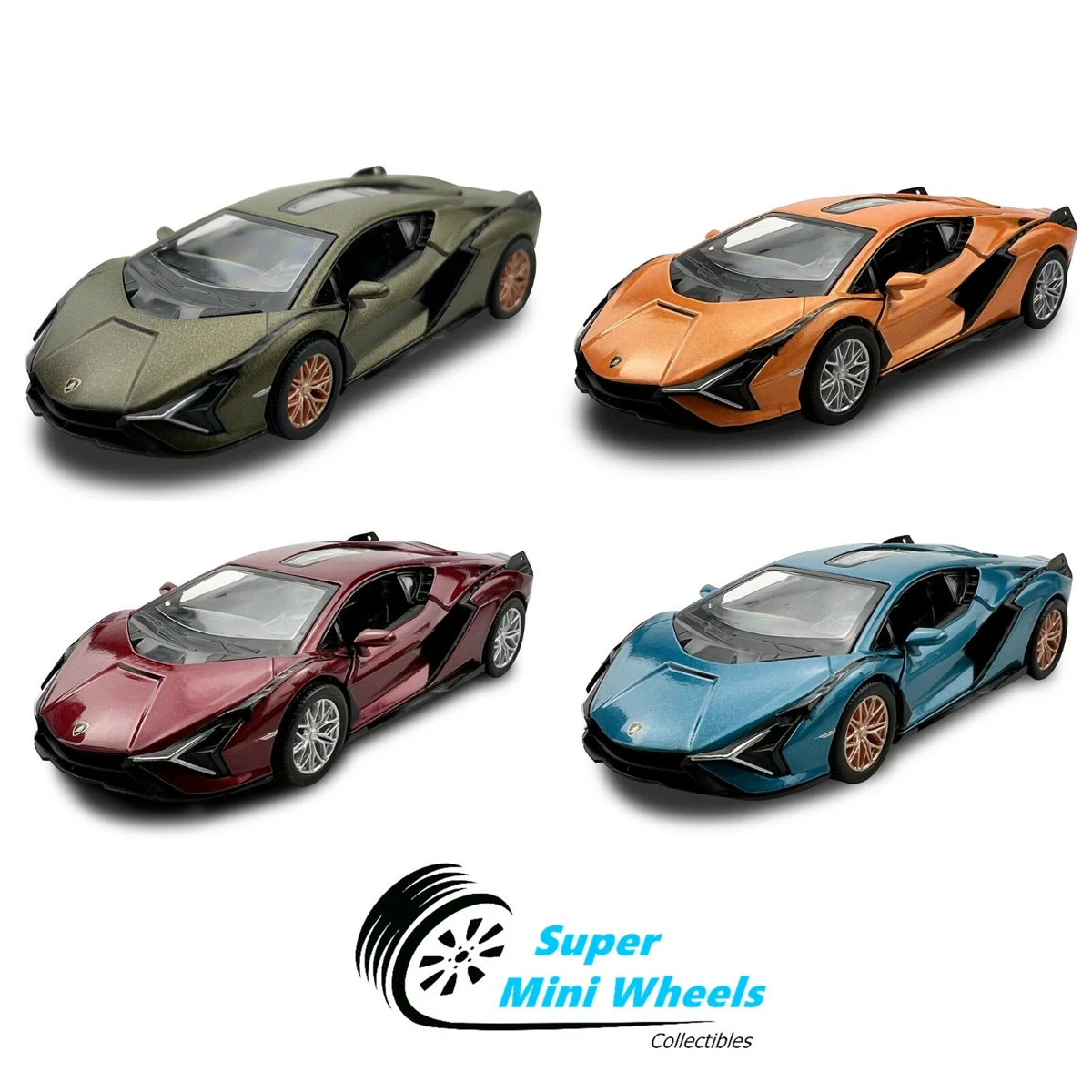 Kinsmart 1:40 - Lamborghini Sian FKP 37 - 5 Diecast Toy Car