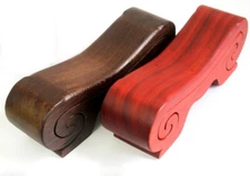 Natural Hard Wood Pillow Neck Guard Healthy Sleeping Cervical Traction Help Tool