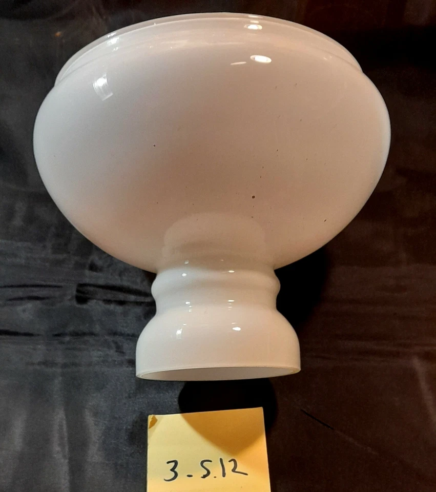 Ancien abat jour opaline blanche de suspension , lustre - Photo 4/4