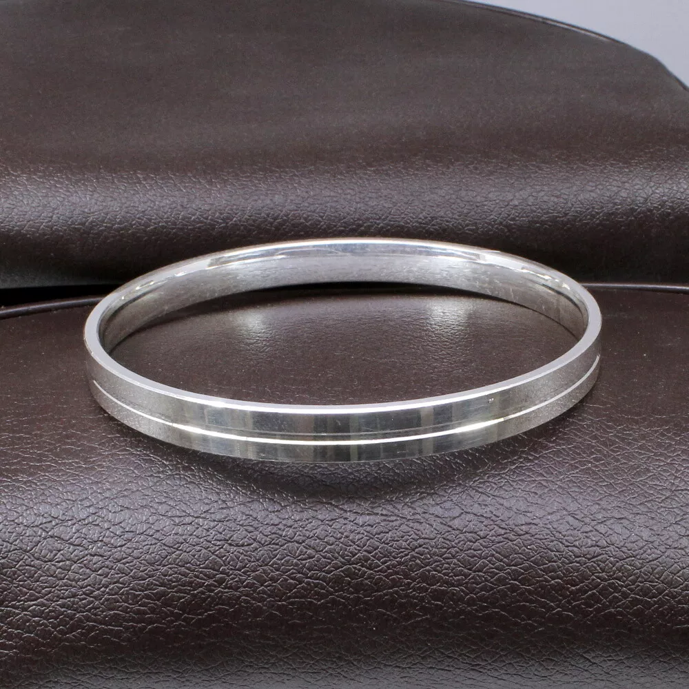 Gents clearance bangle silver