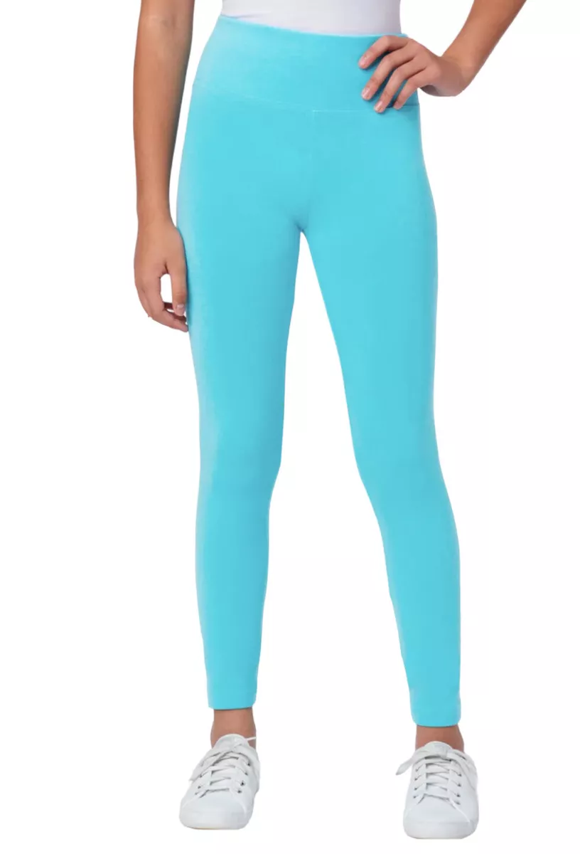 Justice Girls Leggings Turquoise Size 16 18 Full Length Logo eBay