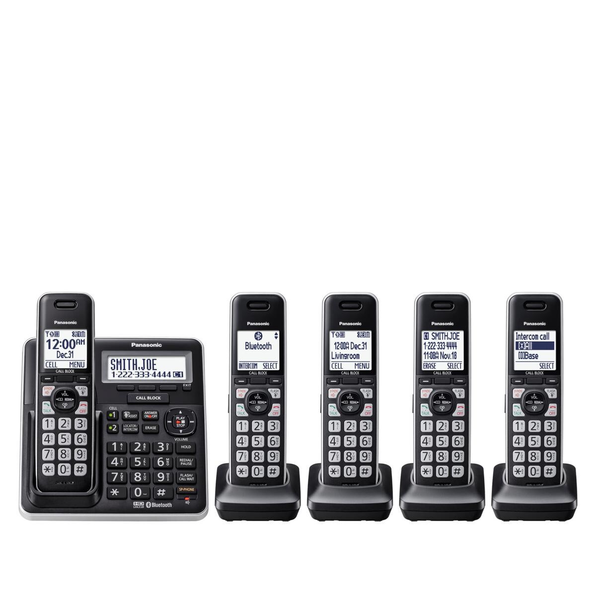 Panasonic KXTG885 HD LInk2Cell Cordless Telephone (5 Headsets) eBay