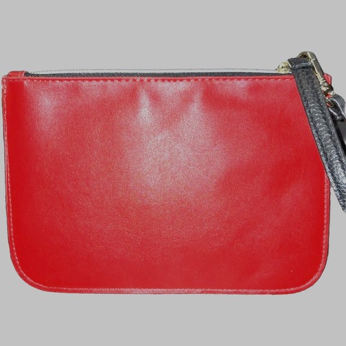 Victoria's Secret Xoxo Wristlet Zipper Makeup Bag Red 5 3/4"W X 8 1/4"L - Picture 2 of 5