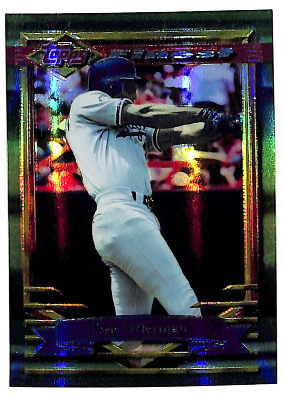 1994 Topps Finest #23 Jose Offerman refractor card Dodgers