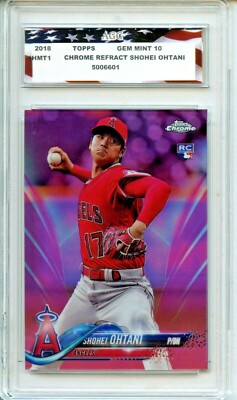 2018 Topps Chrome Update Pink Refractor #1 Shohei Ohtani Rookie