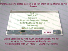 Dell Inspiron 17-5000 Series LED LCD Screen 17.3" WXGA eDP HD Laptop Display