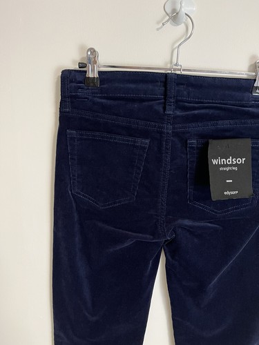 Edyson Stitch Fix Windsor Straight Leg Corduroy Pants Navy Blue Size 25 NWT - Picture 9 of 10