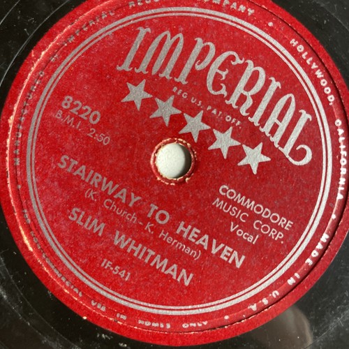 10" 78 RPM-Slim Whitman-Stairway to Heaven/Lord Help Me Be As Thou/Imperial 8220 - Picture 3 of 4