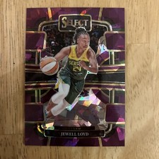 2024 WNBA Panini Select #6 Jewell Loyd Purple Ice Prizm /149 Storm
