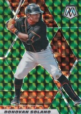 2021 PANINI MOSAIC GREEN PRIZM PARALLEL 152 DONOVAN SOLANO #152 SF GIANTS
