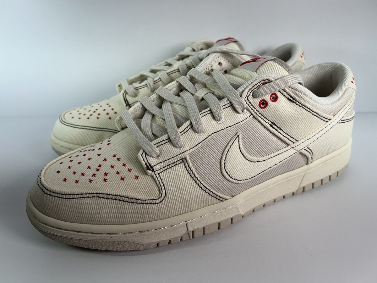 Nike Dunk Low Light Orewood Brown Sashiko Size 12 DV0834-100