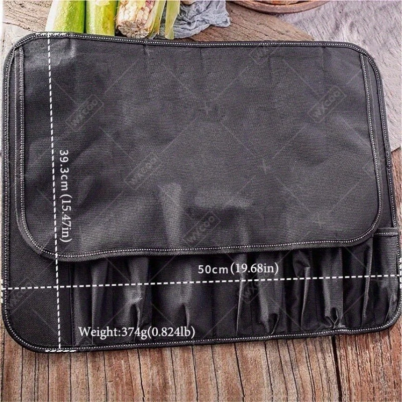 Saco de armazenamento portátil à prova d'água à prova de óleo para faca de cozinha - Imagem 2 de 4