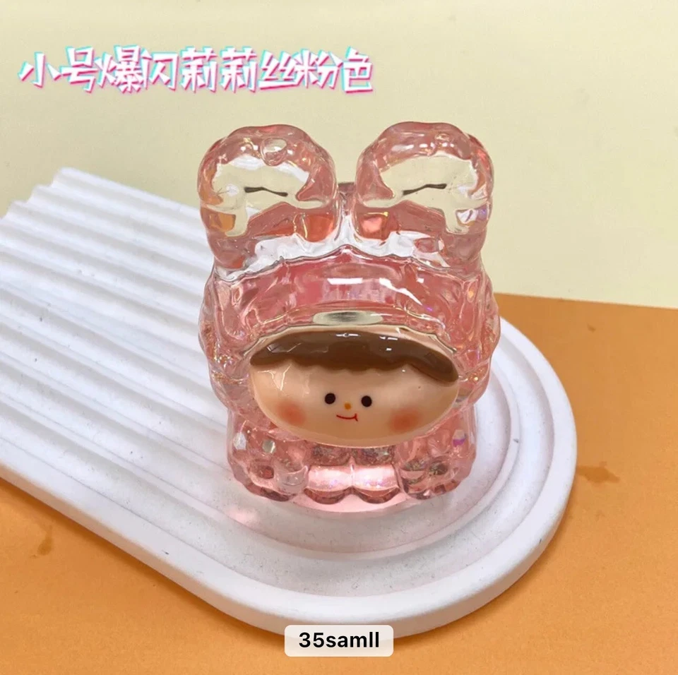 Linda muñeca decoración bolsa ciega de dibujos animados flash en aceite arena movediza KK acrílico maca Foto 4 de 4