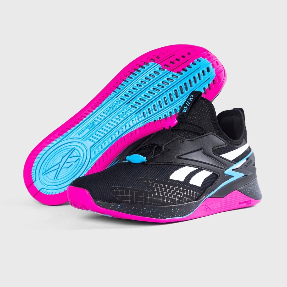 Men Reebok Nano X3 Froning Training Shoes Black Pink White 
