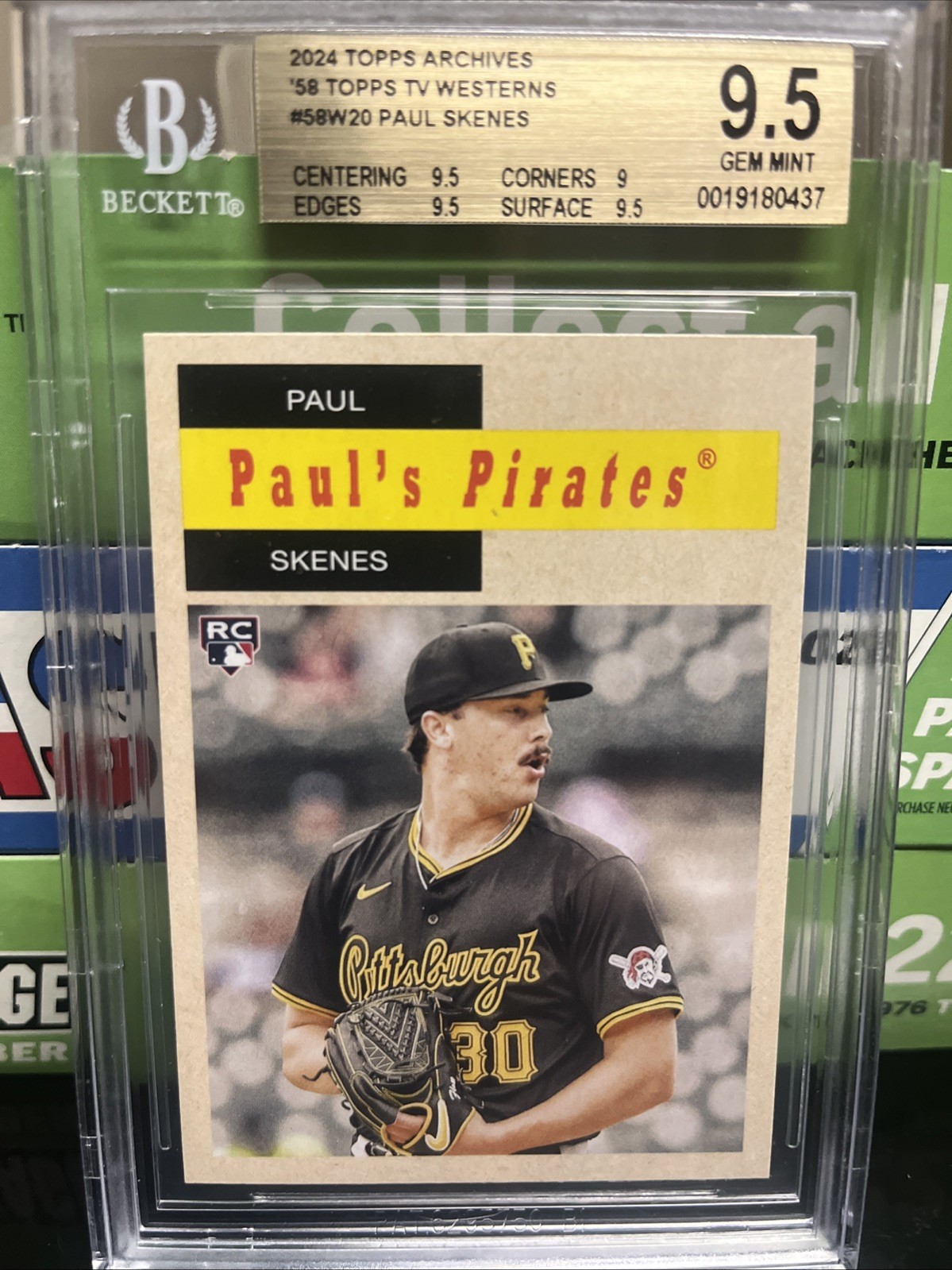 2024 Topps Archives Paul Skenes , Paul’s Pirates 58 Western Stars