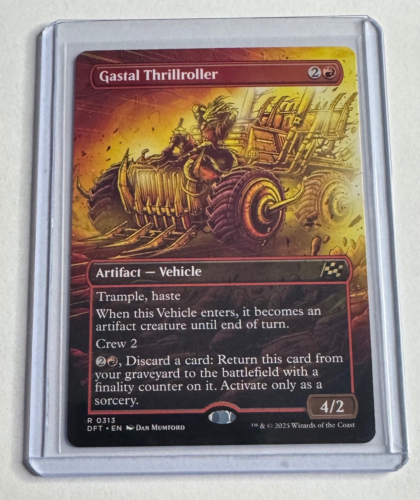 GASTAL THRILLROLLER (BORDERLESS) 313 AETHERDRIFT RARE MAGIC: THE GATHERING NM/M