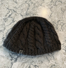 The North Face Minna Brown Cable Knit Beanie Hat Adult One Size