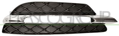 Grille droite noire et chrome C204 pour remplacer la grille de prise d'air
