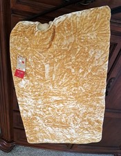 Vintage Macy's Holiday Lane Gold Velvet Christmas Tree Skirt-56” NEW
