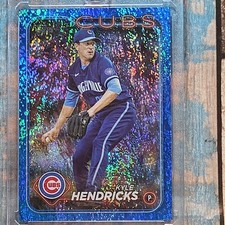 2024 Topps Series 2 - Kyle Hendricks #567 Blue Foil 614/999 Cubs SP