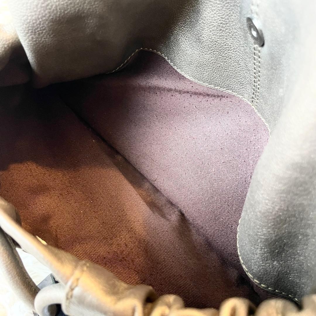 Burberry Bronze Leather Semi Shoulder Bag Drawstring Hobo Handbag Women thumbnail 17