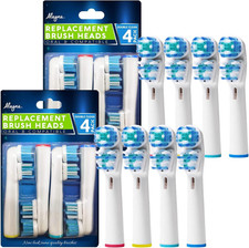 Replacement Brush Heads Compatible with Oralb Braun- Best Double Clean, Pack of