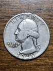Washington Quarter 1945 S 90% Silver • Circulated WWII Era US Coin