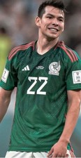 Camiseta Adidas México vs Polonia Lozano Edición Partido Mundial Qatar 2022 Grande