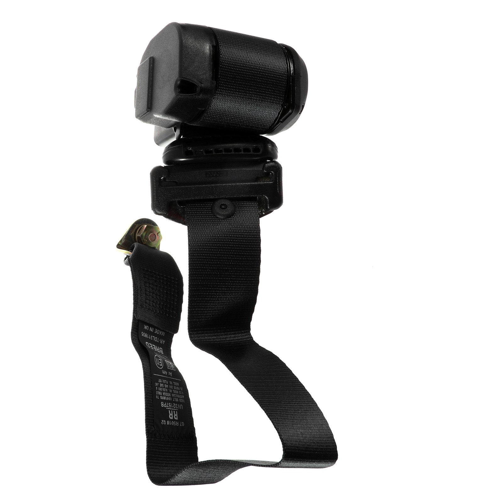 GENUINE BENTLEY ROLLS ROYCE Right Rear Seat Belt And Retractor Black UV32157PA