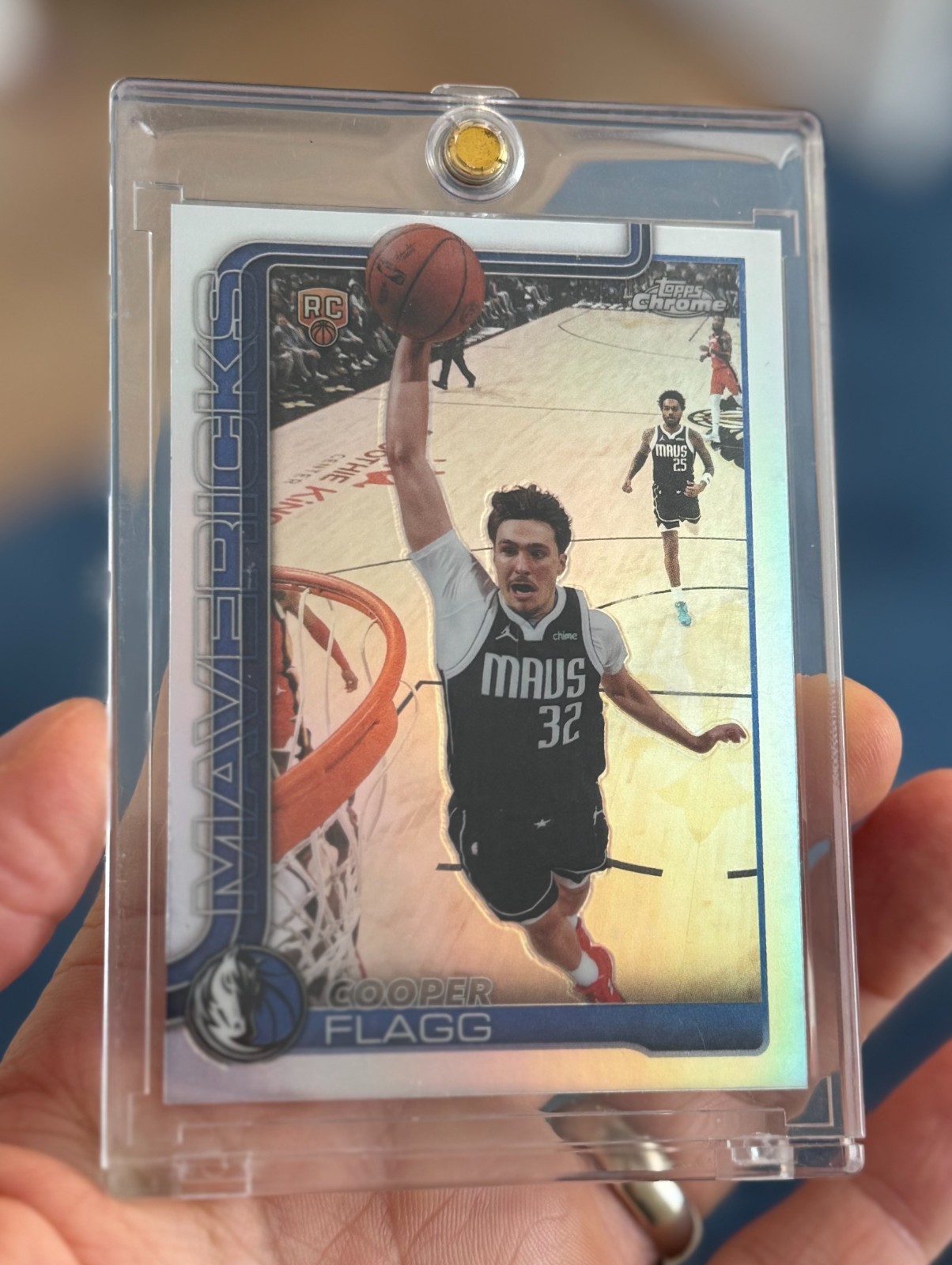 Cooper Flagg 2025-2026 Topps Chrome Update RC Rookie Refractor #151 CLEAN COPY🔥