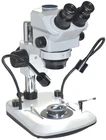 Gemology Darkfield Stereo Microscope 7–60×, 1:9 Zoom, 115 mm WD, 22 mm FOV