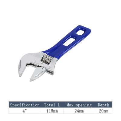 MultiFunction Short Handle Adjustable Wrench Universal Spanner Large Open Wrench