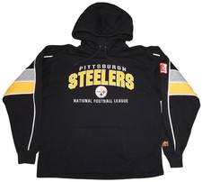 Vintage 90s Pittsburgh Steelers Lee Sport Pullover Hoodie Sweatshirt Large