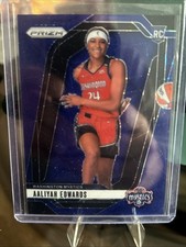 2024 Panini Prizm WNBA - Aaliyah Edwards #142 Blue Velocity Prizm (RC)