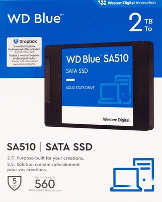 WD Blue SA510 SATA-SSD 2TB (WDS200T3B0A)